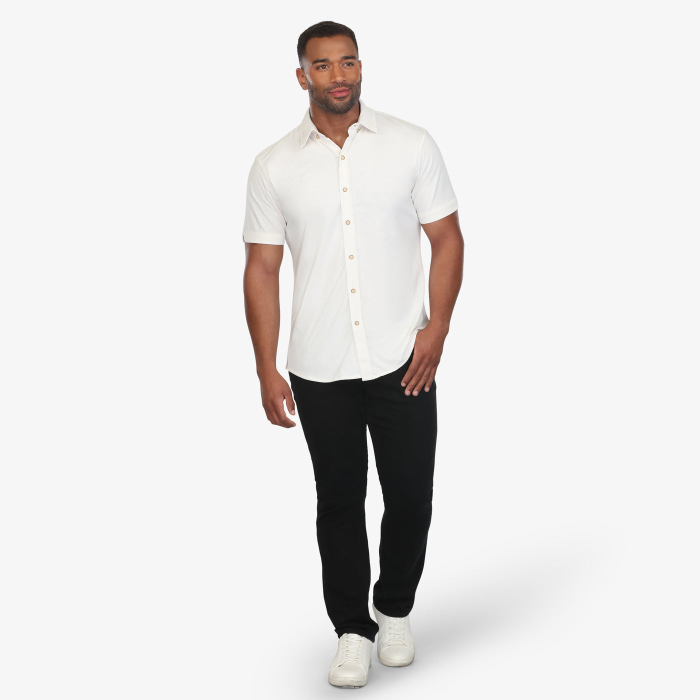 Optic White Knitted Shirt