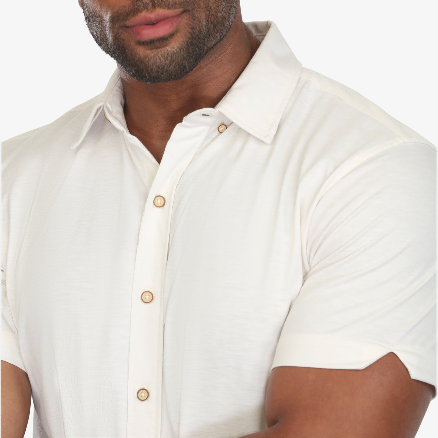 Optic White Knitted Shirt