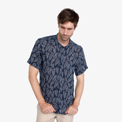 Island Breeze Printed Linen Shirt
