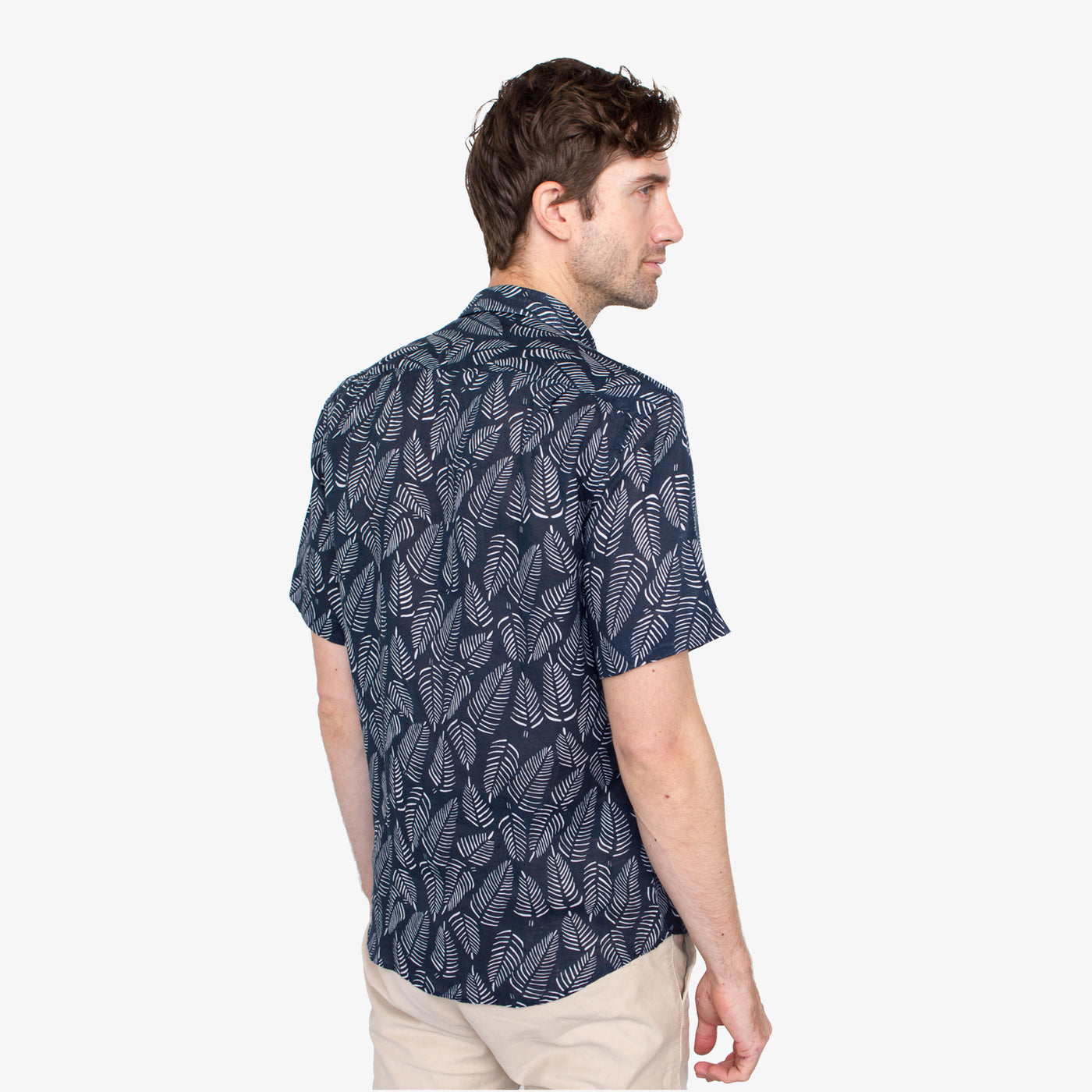 Island Breeze Printed Linen Shirt