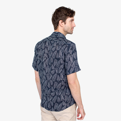 Island Breeze Printed Linen Shirt