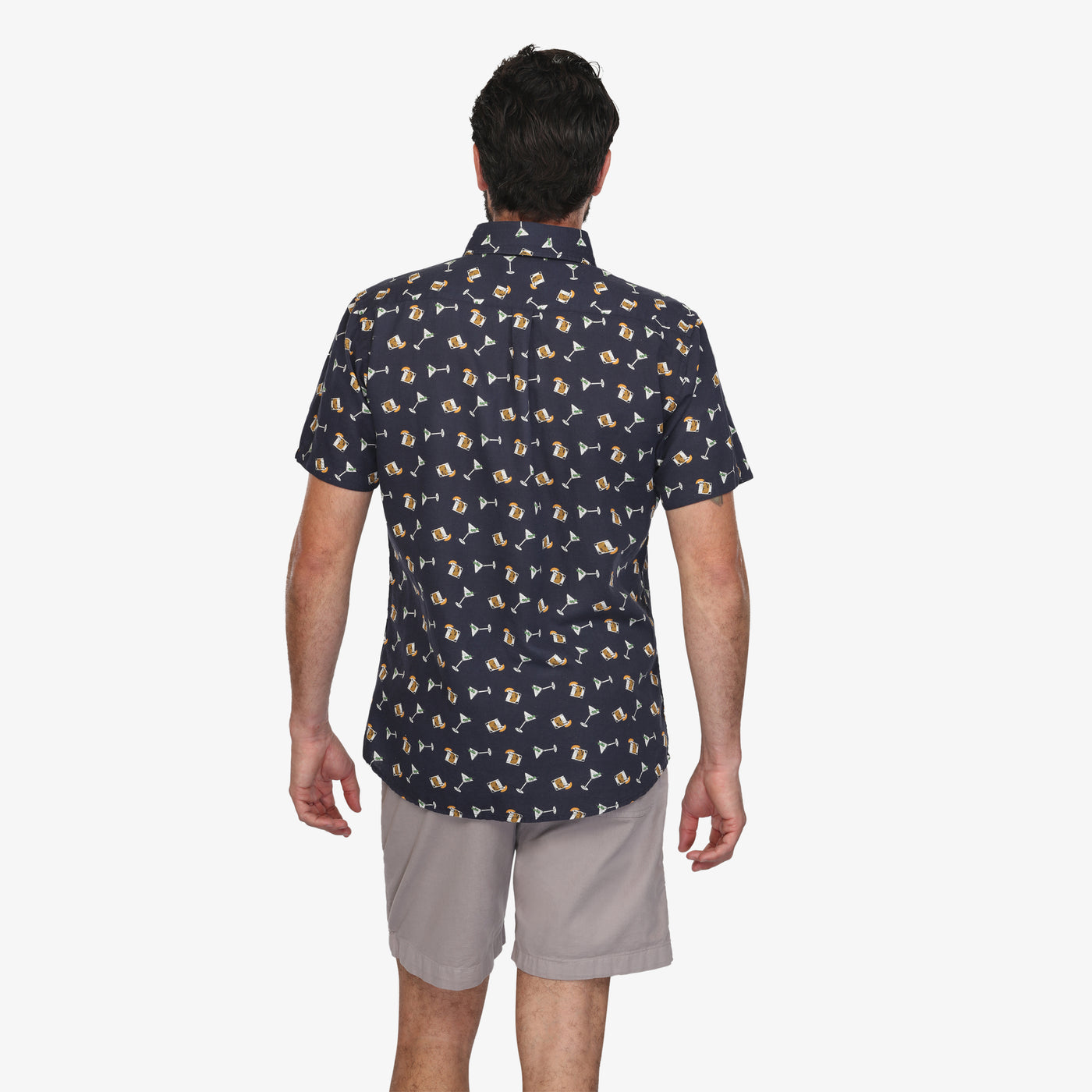 On The Rocks Button-Down Linen Shirt - Navy