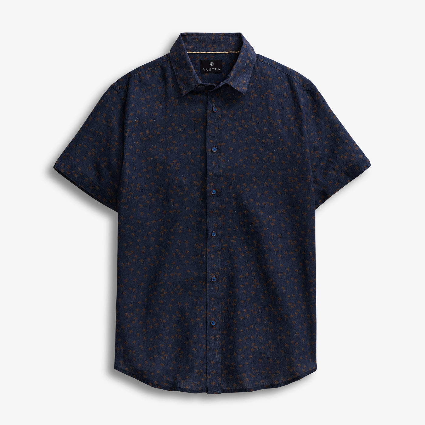 West Coast Palms Printed Linen Shirt