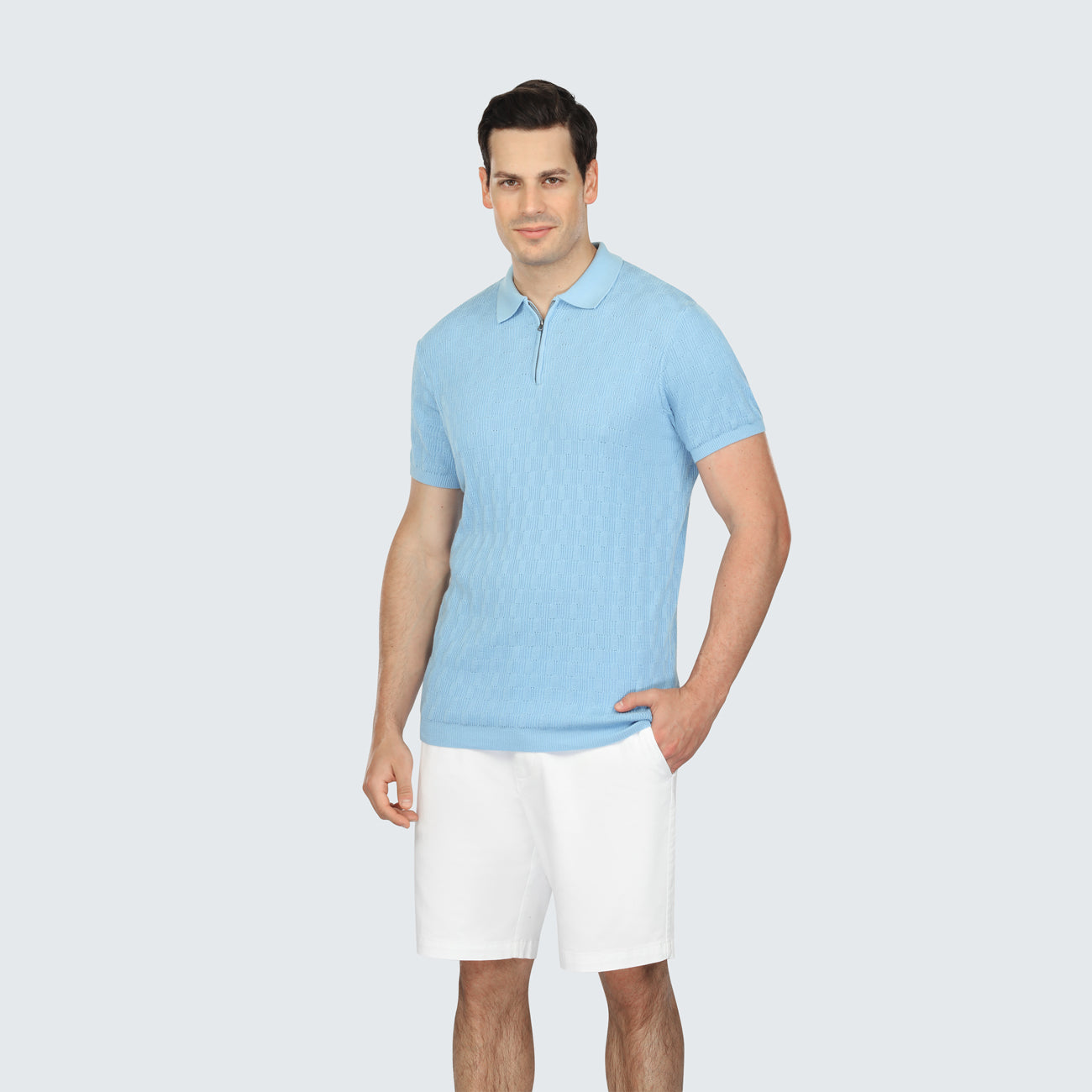 Misty Luxe Sweater Knit Polo