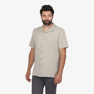 Everyday Camp Collar Waffle Knit Shirt