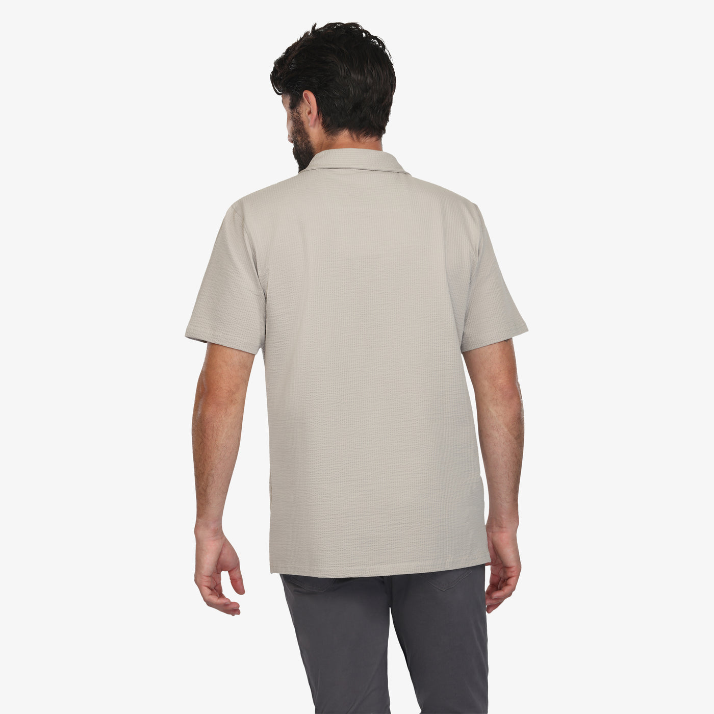 Everyday Camp Collar Waffle Knit Shirt