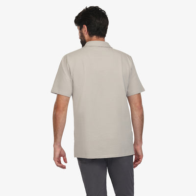 Everyday Camp Collar Waffle Knit Shirt