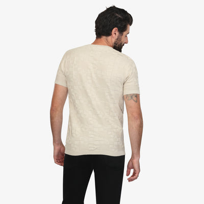 Patterned Sand Knit Tee