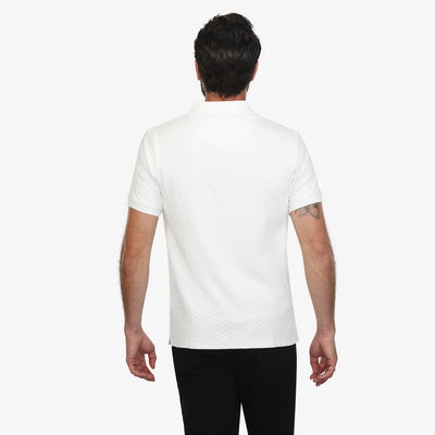 Pearl Luxe Jacquard Knit Polo