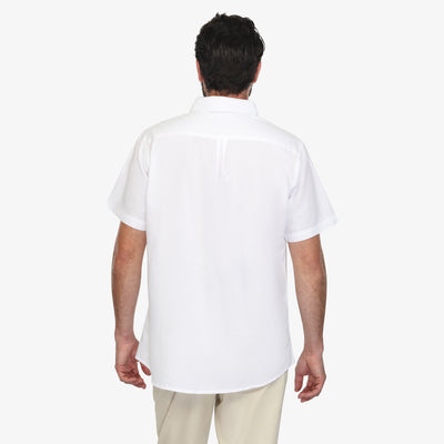 Cloud-White Linen Shirt