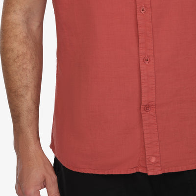 Coral Linen Shirt