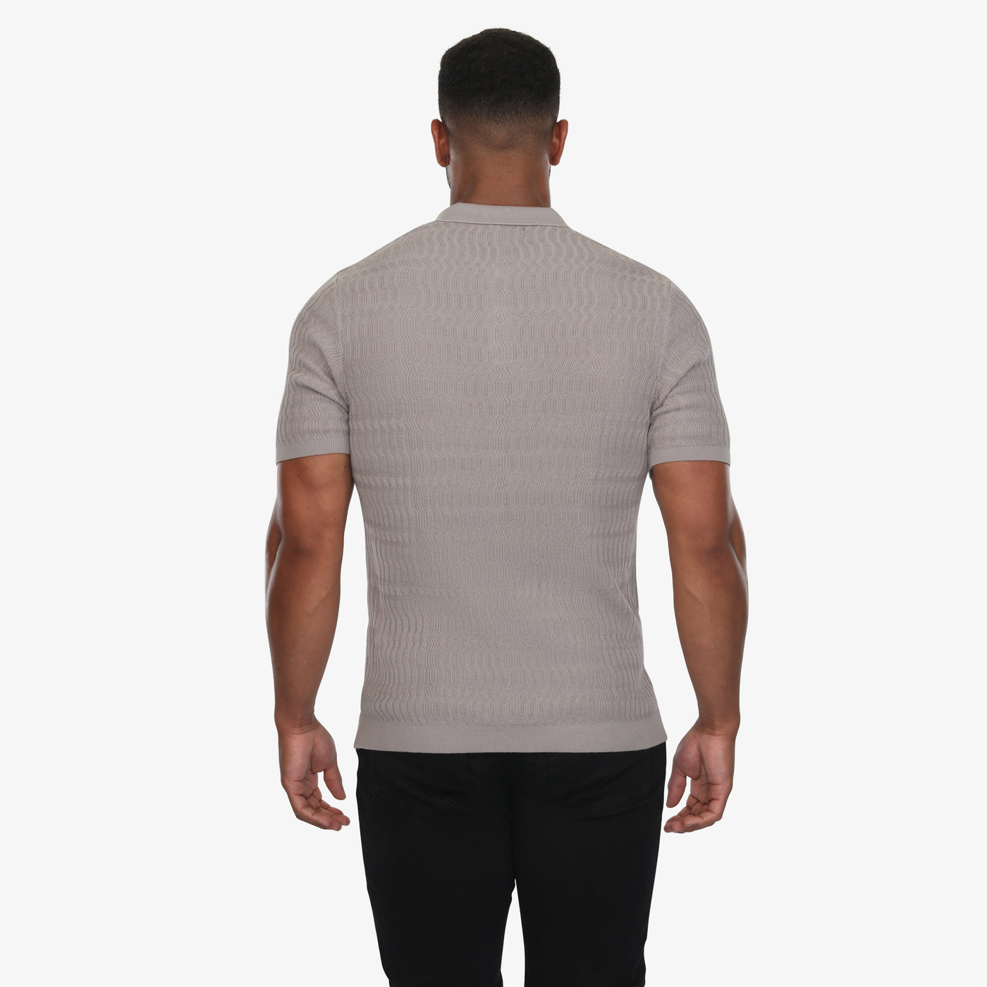 Stone Luxe Sweater Knit Polo