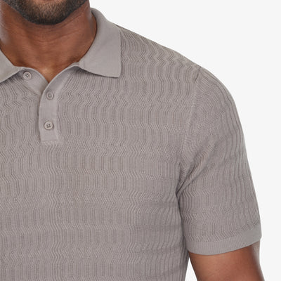 Stone Luxe Sweater Knit Polo
