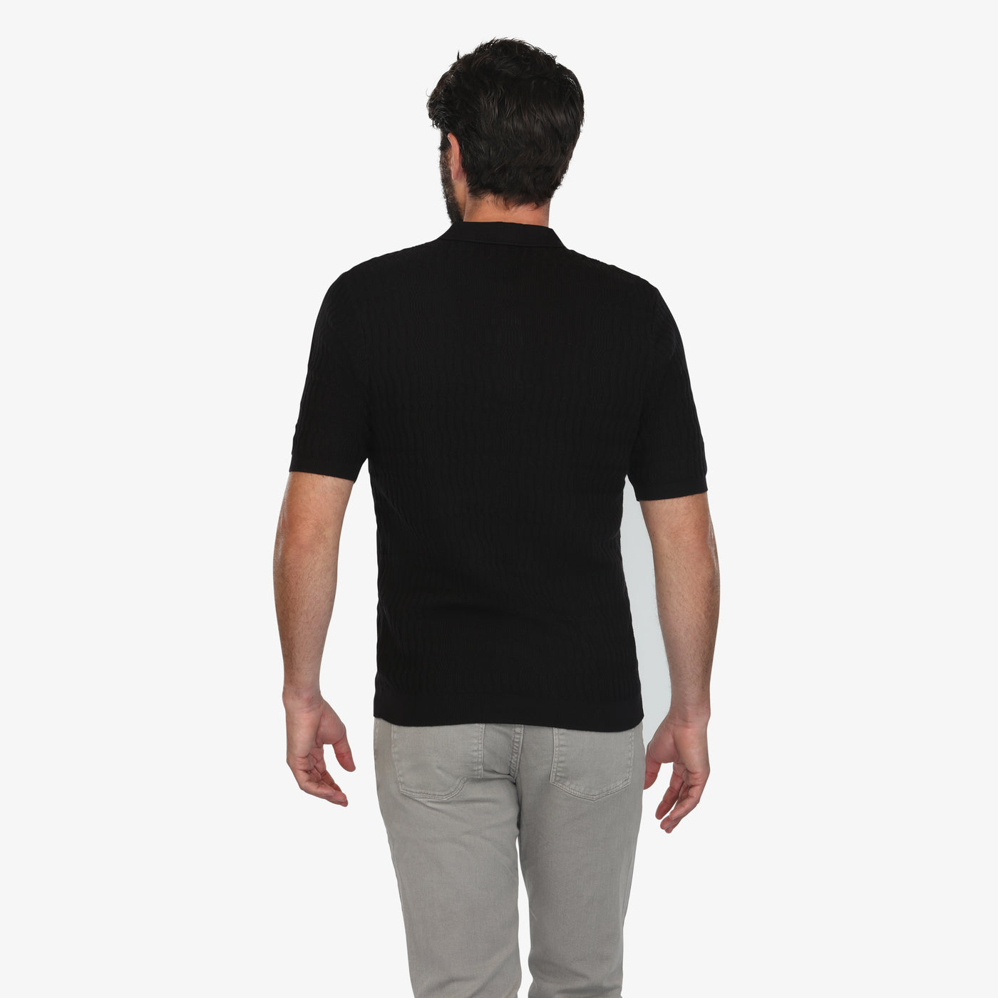 Midnight Luxe Sweater Knit Polo