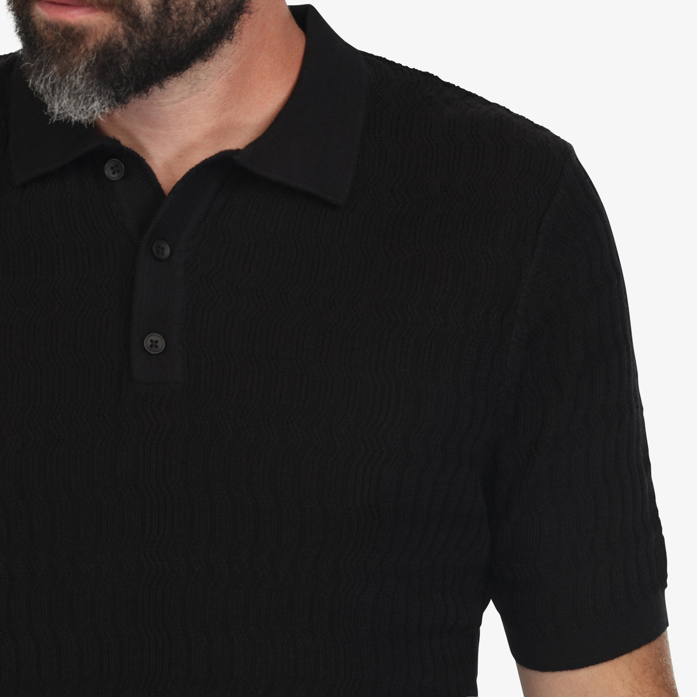 Midnight Luxe Sweater Knit Polo