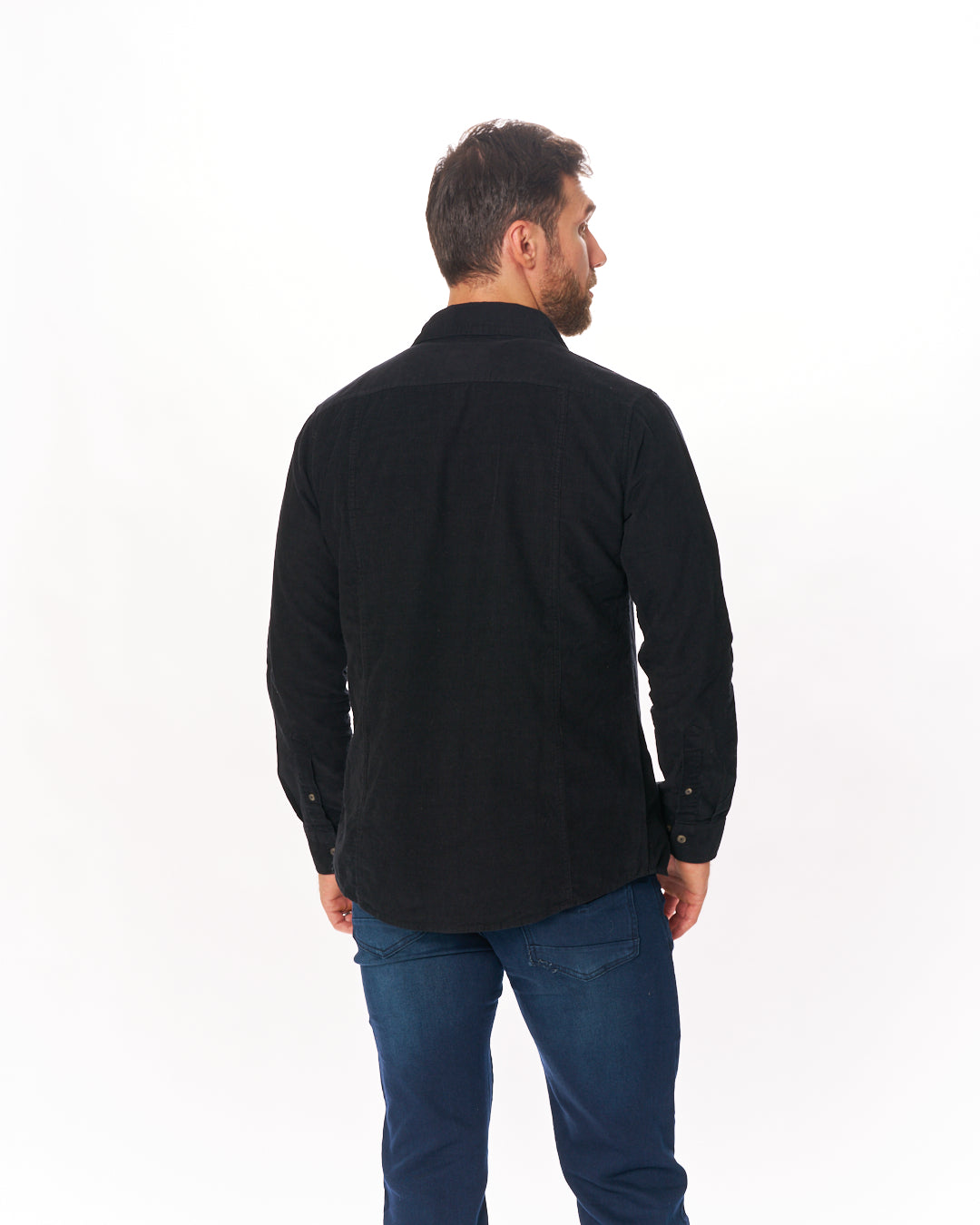 Graphite Coastal Corduroy Button-Down Shirt