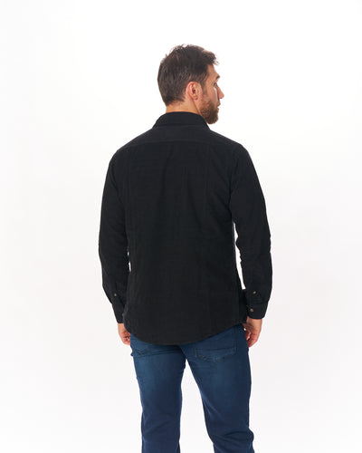 Graphite Coastal Corduroy Button-Down Shirt